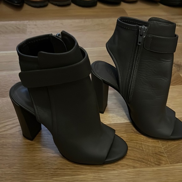 Vince Open Toe Block Heel Booties - Picture 1 of 4